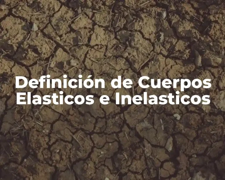 Definición de Cuerpos Elasticos e Inelasticos