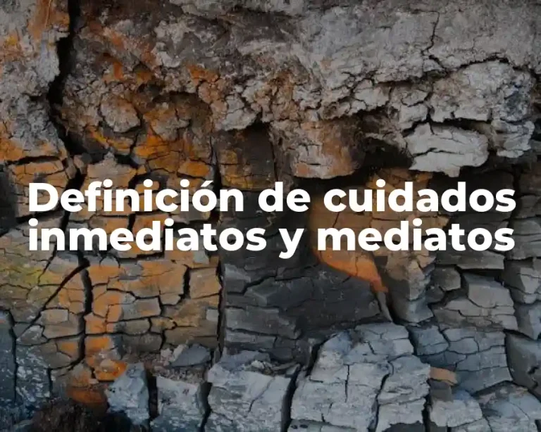 Definición de cuidados inmediatos y mediatos