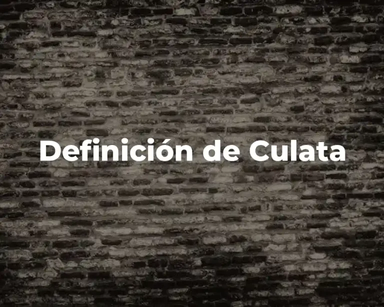 Definición de Culata