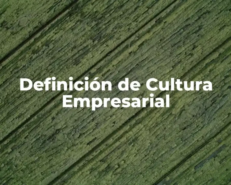 Definición de Cultura Empresarial