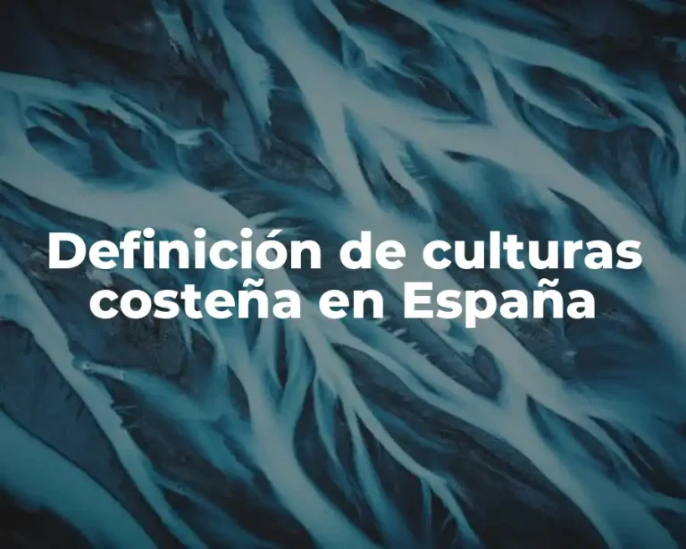 Definición de culturas costeña en España