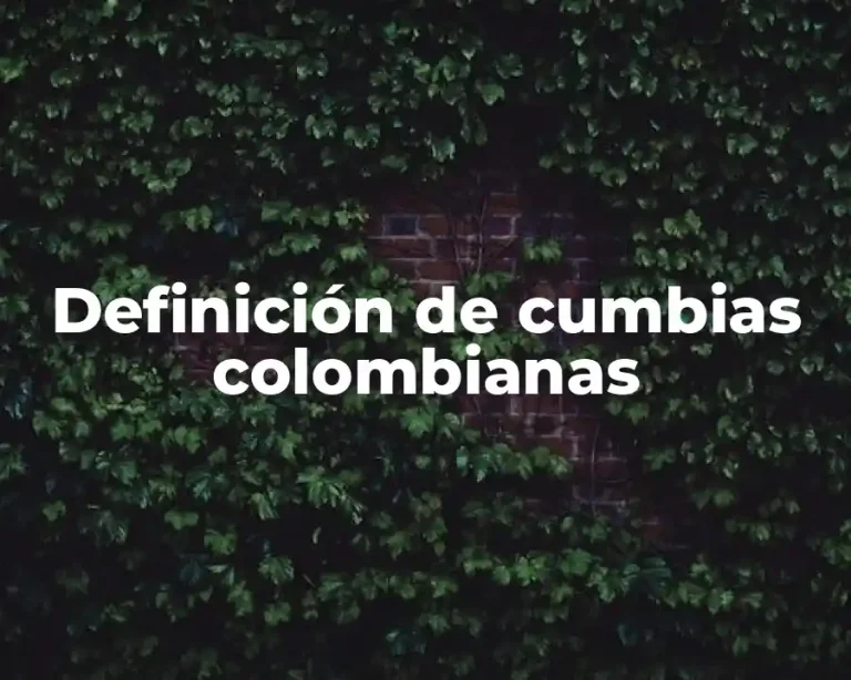 Definición de cumbias colombianas