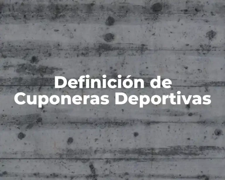 Definición de Cuponeras Deportivas