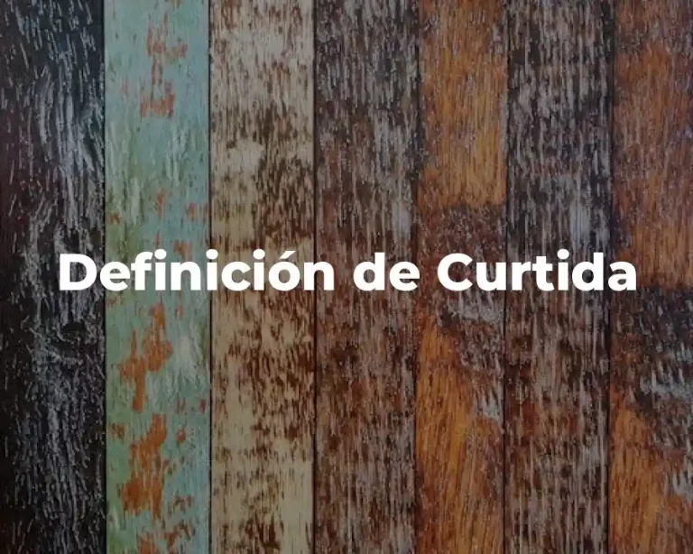 Definición de Curtida