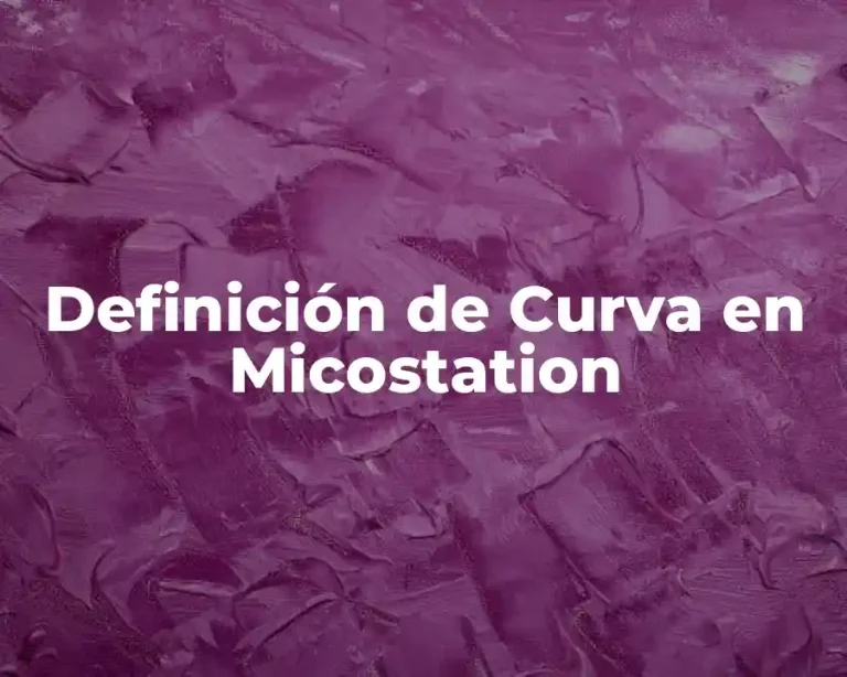 Definición de Curva en Micostation