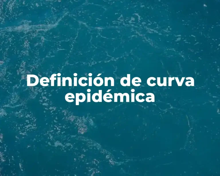 Definición de curva epidémica
