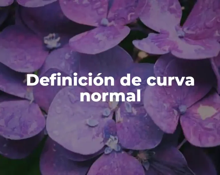 Definición de curva normal