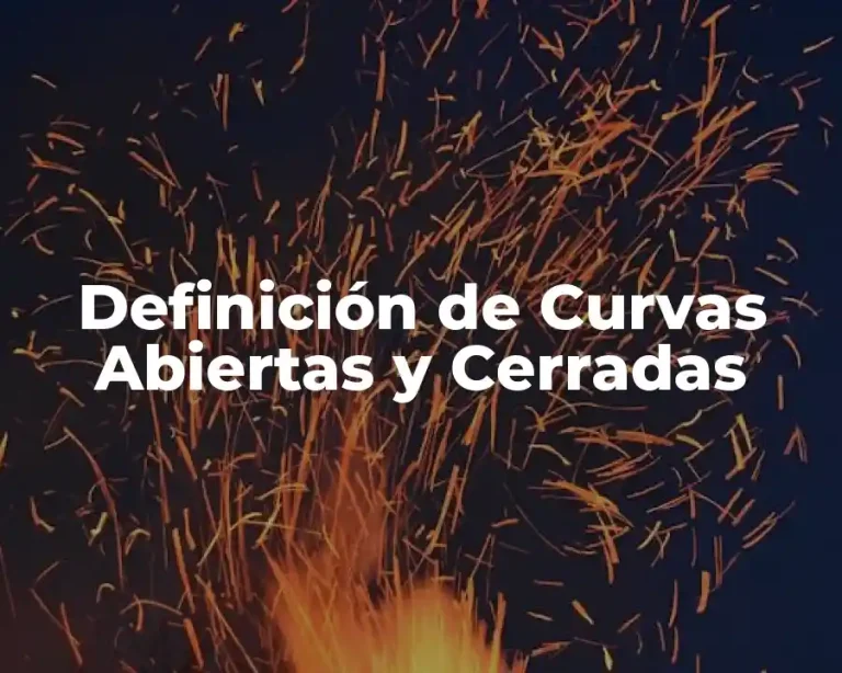 Definición de Curvas Abiertas y Cerradas