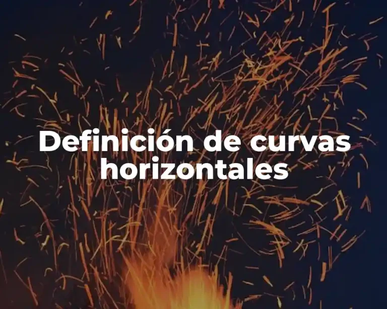 Definición de curvas horizontales