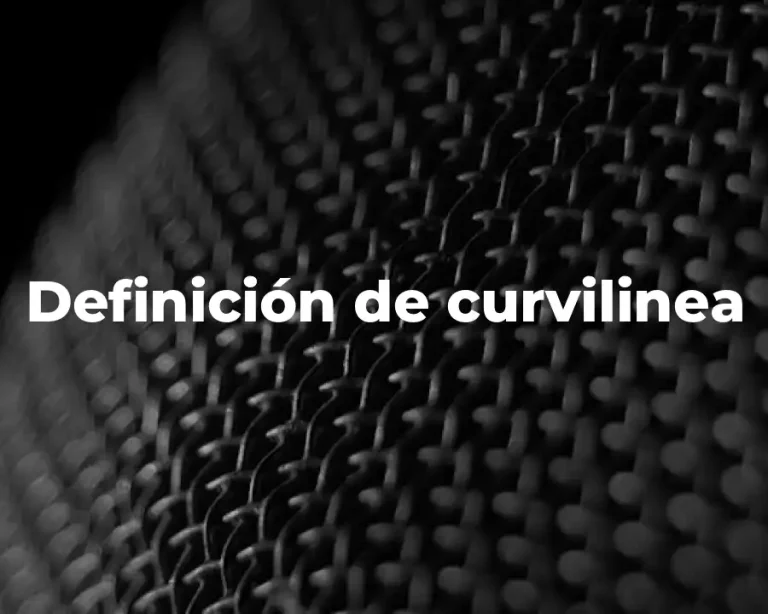 Definición de curvilinea