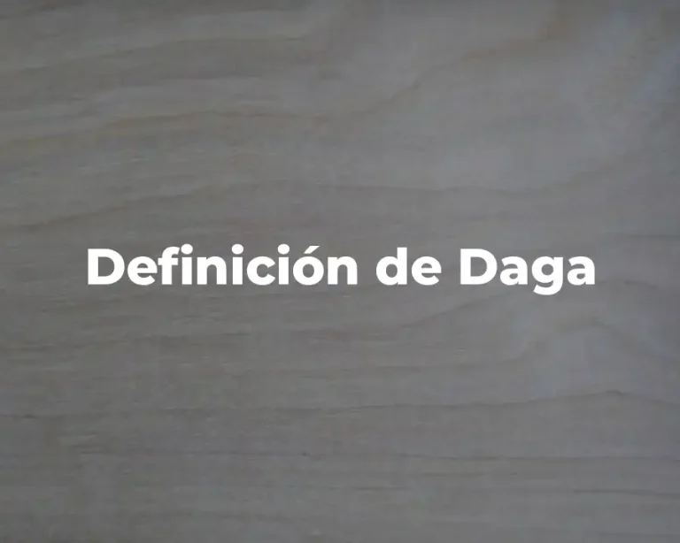 Definición de Daga