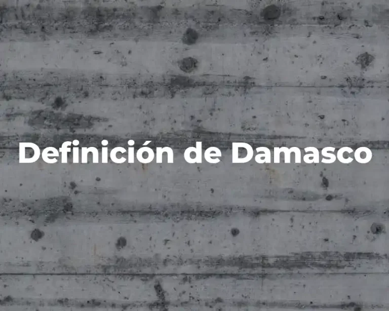 Definición de Damasco