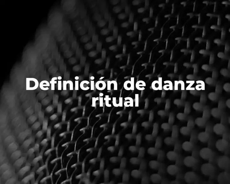 Definición de danza ritual