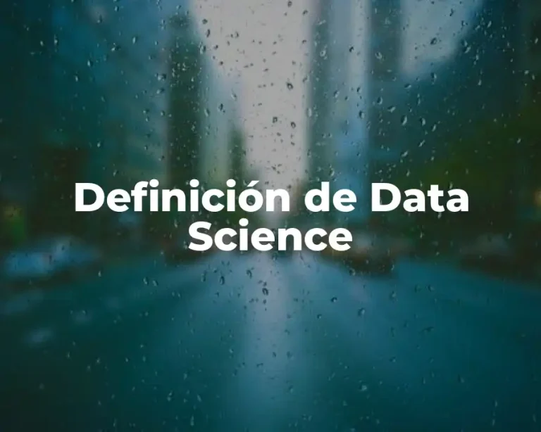 Definición de Data Science
