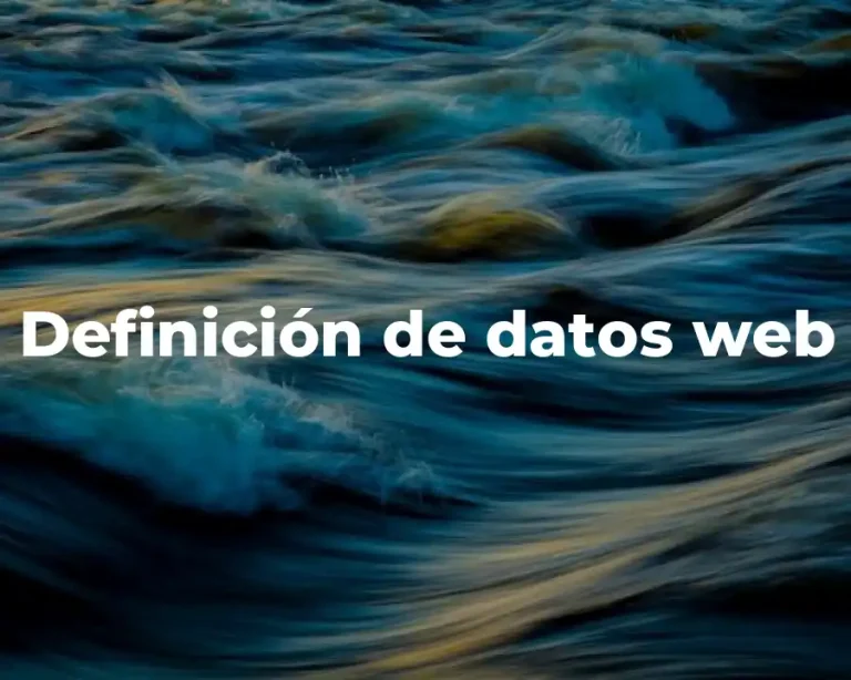 Definición de datos web