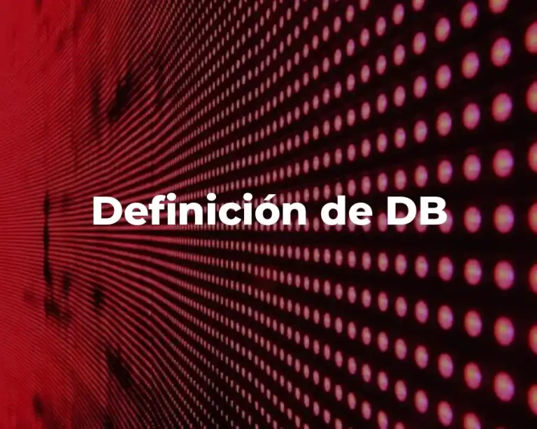Definición de DB