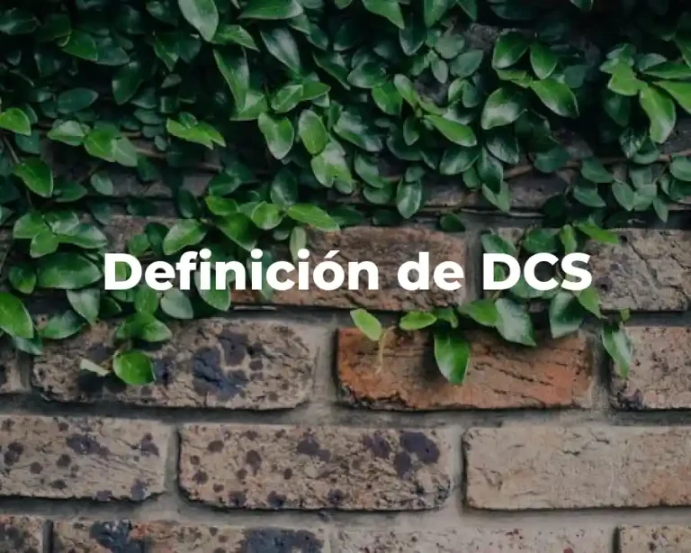 Definición de DCS