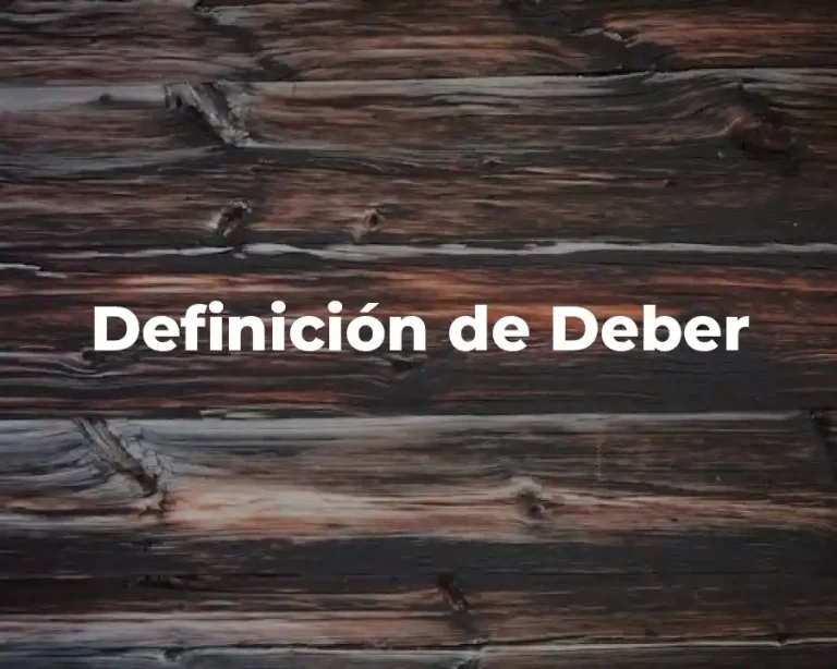 Definición de Deber