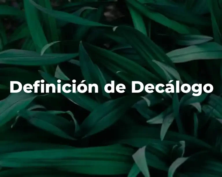 Definición de Decálogo