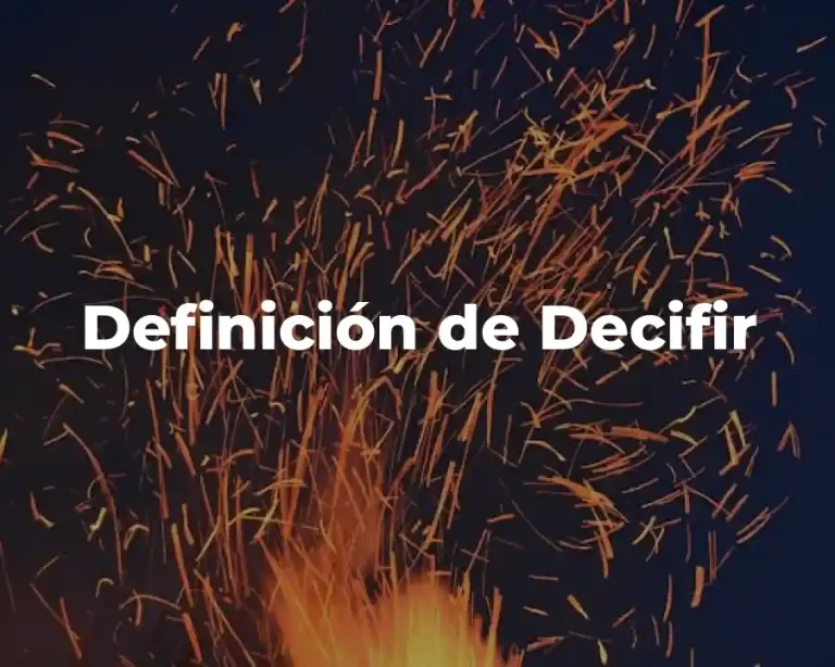 Definición de Decifir