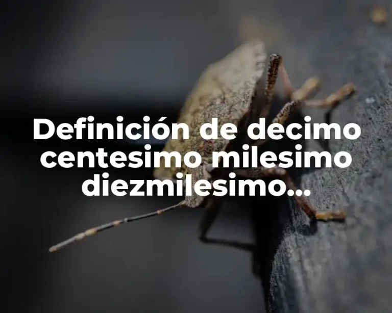 Definición de decimo centesimo milesimo diezmilesimo cienmilesimo y millonesimo