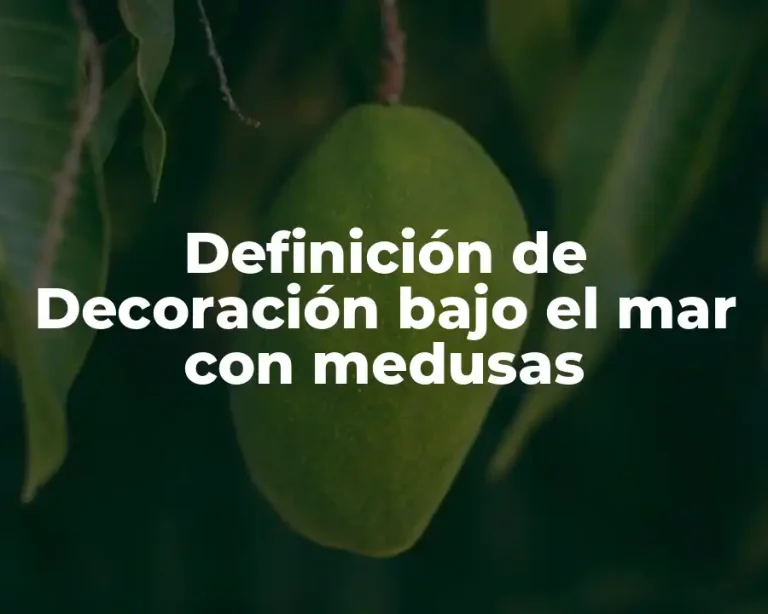 Definición de Decoración bajo el mar con medusas