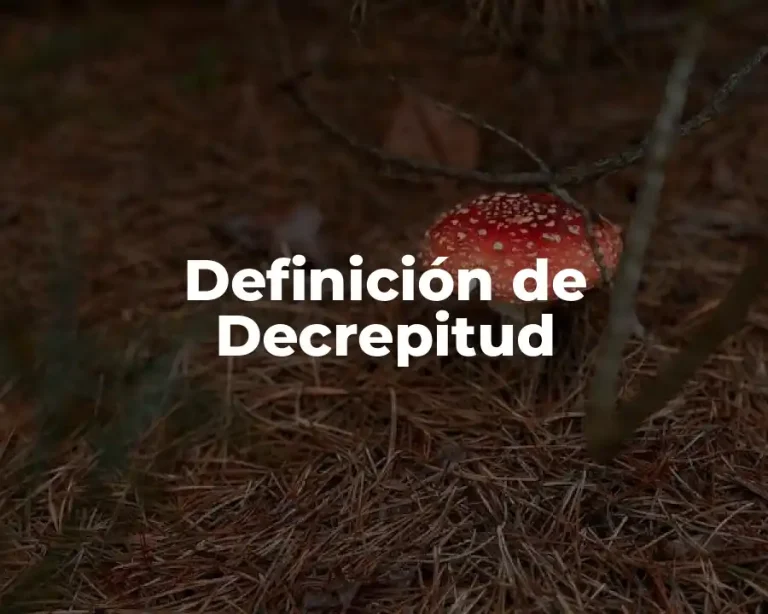 Definición de Decrepitud