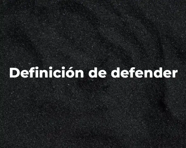 Definición de defender