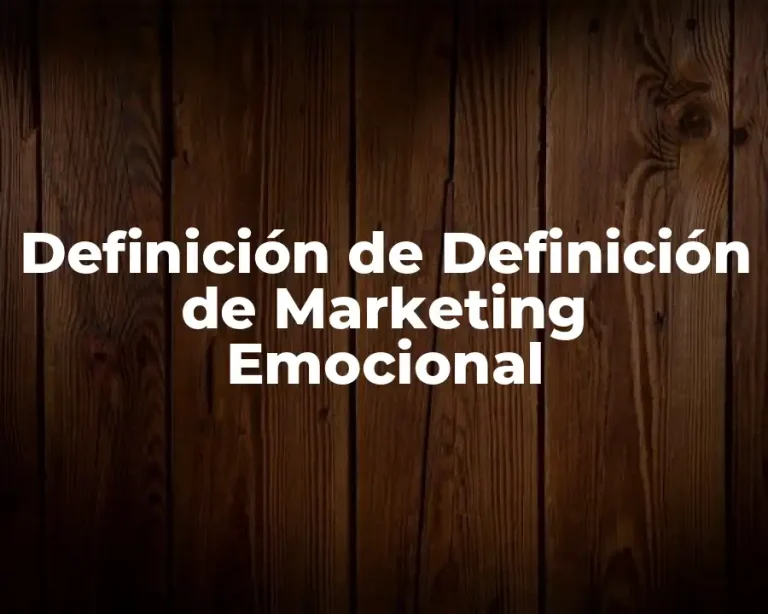 Definición de Definición de Marketing Emocional