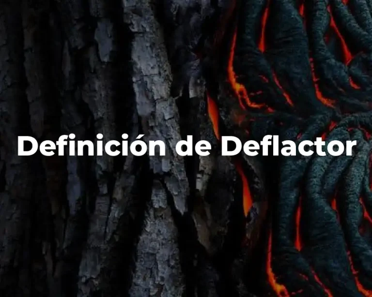 Definición de Deflactor