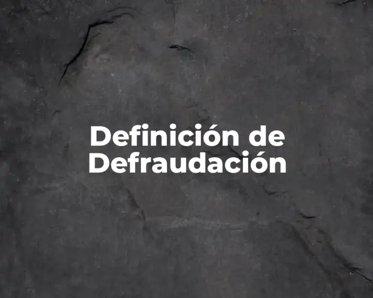 Definición de Defraudación