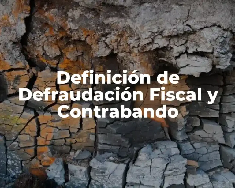 Definición de Defraudación Fiscal y Contrabando
