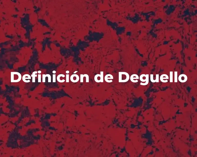 Definición de Deguello