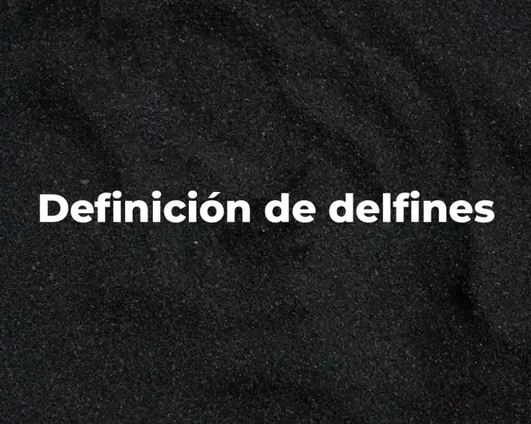 Definición de delfines