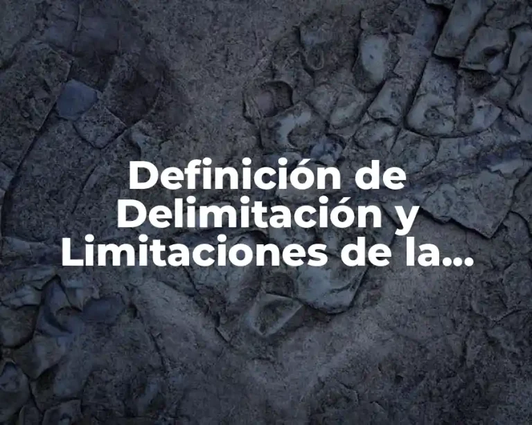 Definición de Delimitación y Limitaciones de la Investigación