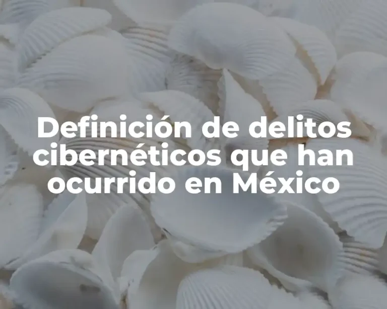 Definición de delitos cibernéticos que han ocurrido en México