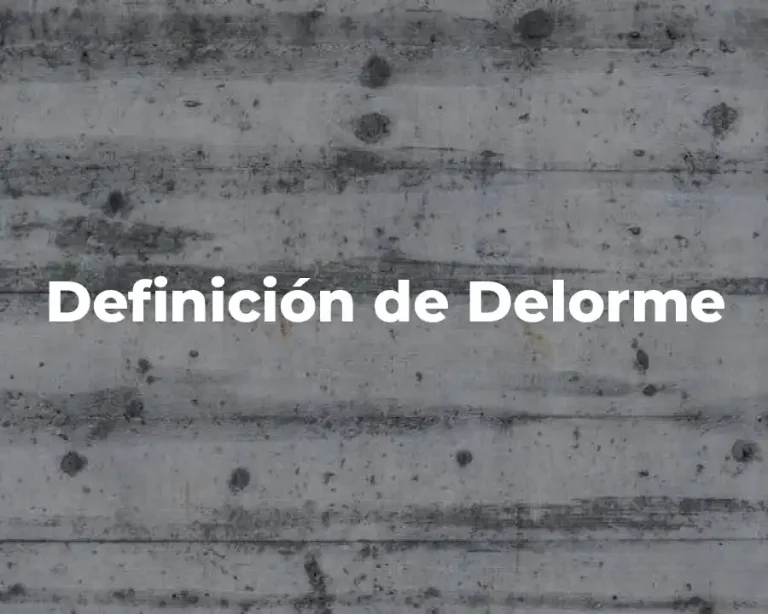 Definición de Delorme