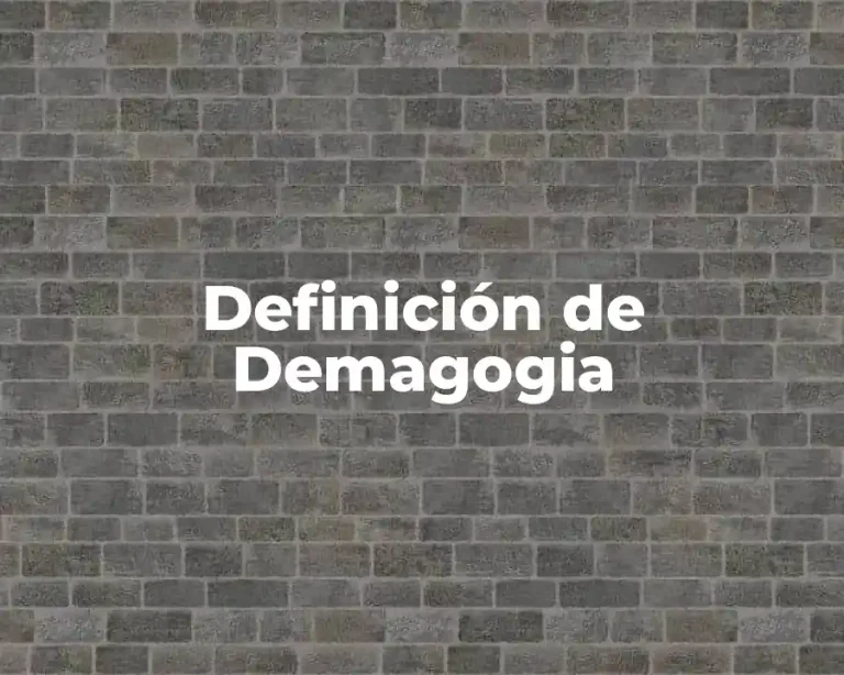 Definición de Demagogia