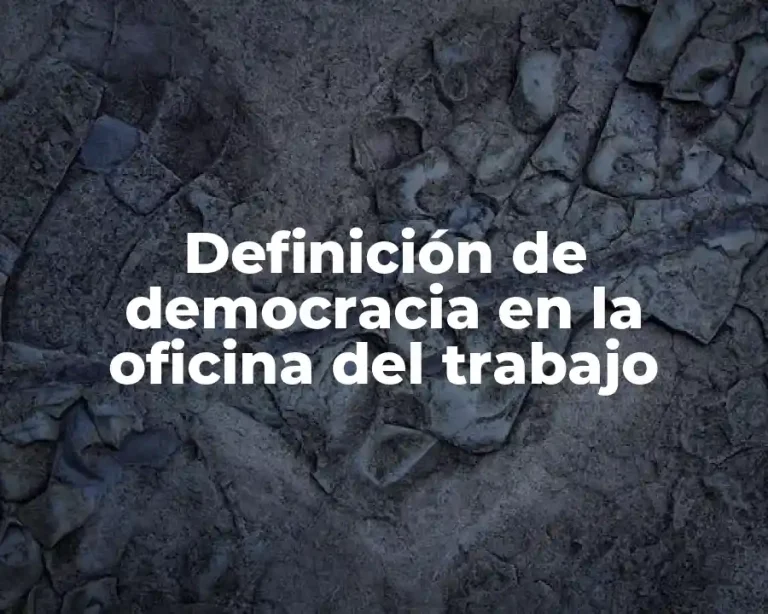 Definición de democracia en la oficina del trabajo