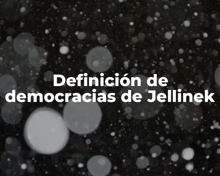 Definición de democracias de Jellinek