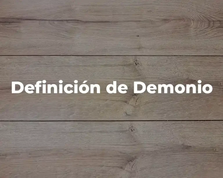 Definición de Demonio