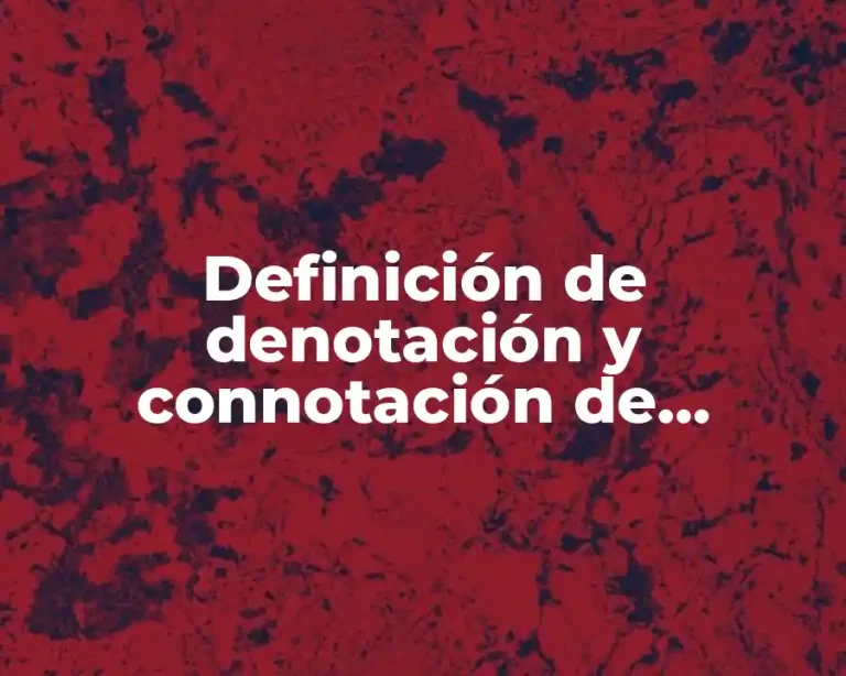 Definición de denotación y connotación de imágenes