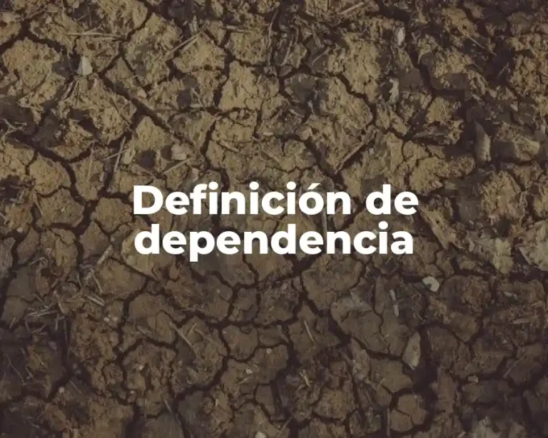 Definición de dependencia
