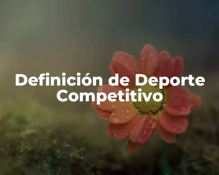 Definición de Deporte Competitivo