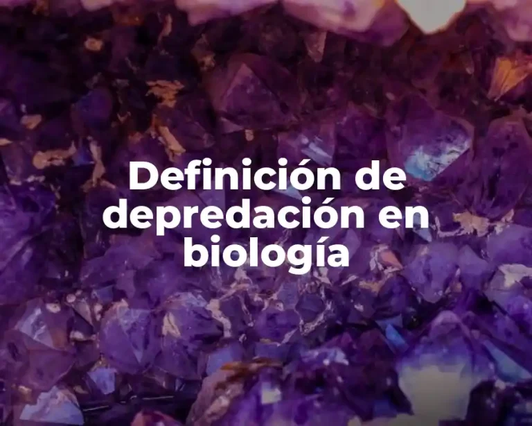 Definición de depredación en biología