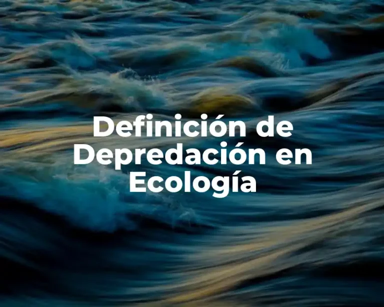 Definición de Depredación en Ecología