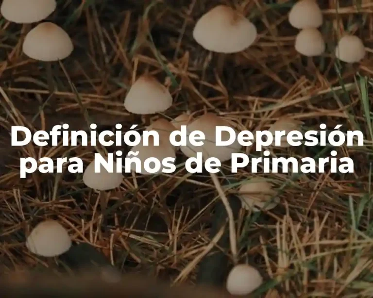 Definición de Depresión para Niños de Primaria
