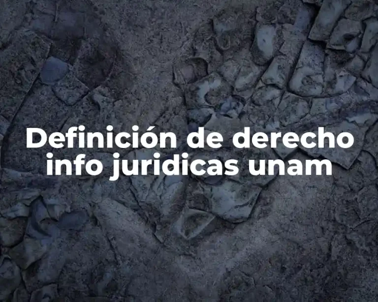 Definición de derecho info juridicas unam