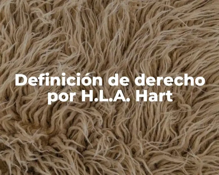 Definición de derecho por H.L.A. Hart