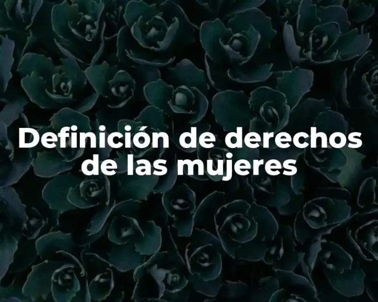 Definición de derechos de las mujeres